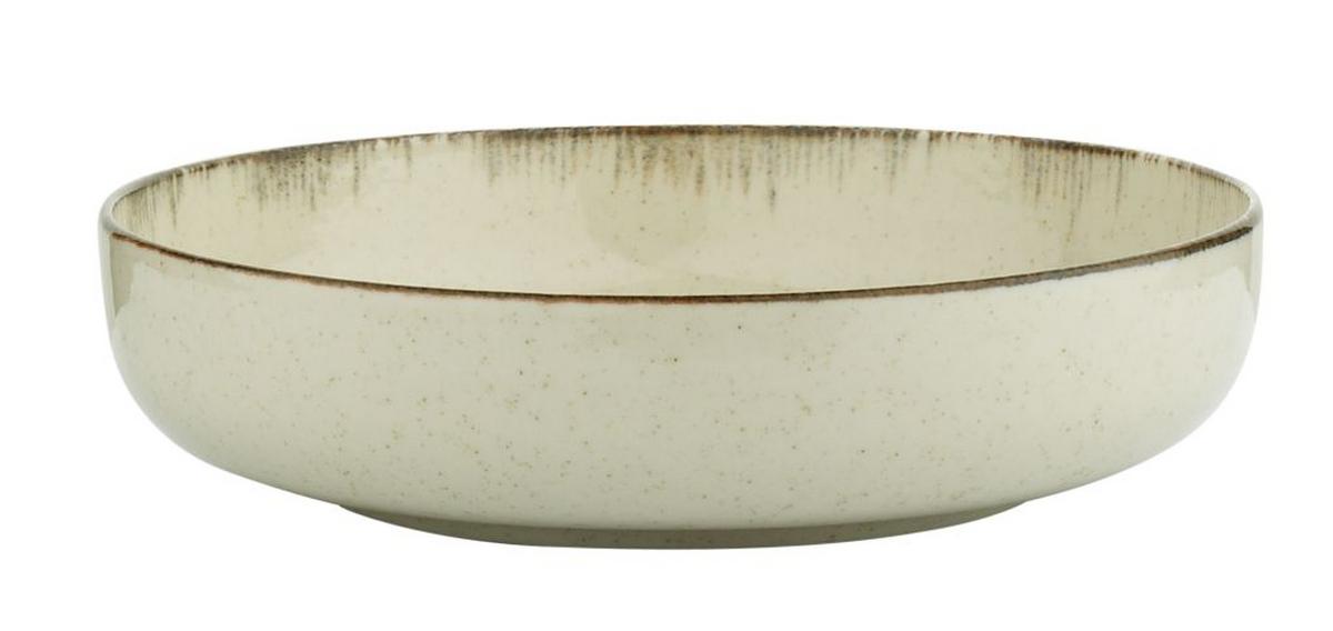 Suppenteller Porzellan Beige Sonora DxH: ca. 20x4,7 cm - Beige, MODERN, Keramik (20/4,7cm) - James Wood