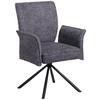 Négylábú Szék Ellen Ii Giga-S - fekete/antracit, Modern, textil/fém (49/90/60cm)