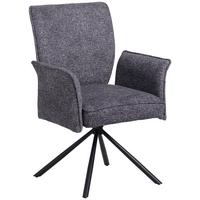 Négylábú Szék Ellen Ii Giga-S - fekete/antracit, Modern, textil/fém (49/90/60cm)