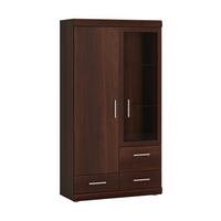 Vitrine Imperial Walnussfarben B: 80cm - Walnussfarben, KONVENTIONELL, Holzwerkstoff (80/152/38cm)