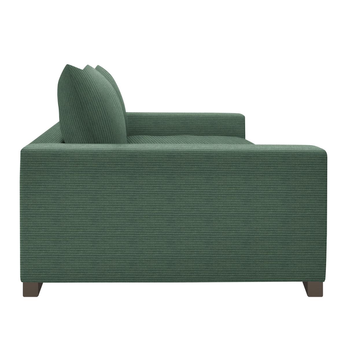 Mega pohovka PEDRO 1200, tmavozelený menčester - tmavozelená, Modern, kov/drevo (261/83/124cm) - Mömax