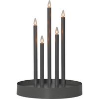LED-Kerze 410971_deco - Weiß/Grau, Basics, Kunststoff/Metall (32/46cm) - Eglo