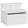 Nachtkästchen Weiß H: 35 cm, Hades - Weiß, Design, Holzwerkstoff (39,8/35/31,6cm) - MID.YOU