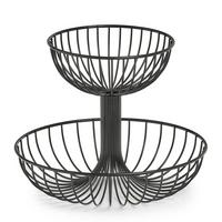 Etagere Schwarz B: 32 Cm - Schwarz, Basics, Metall (32/32/26cm) - Zeller Present