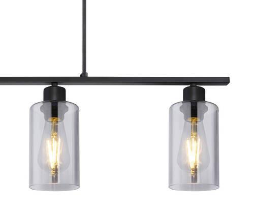 Hängeleuchte Hadera H: 120 Cm 4-Flammig, Rauchglas