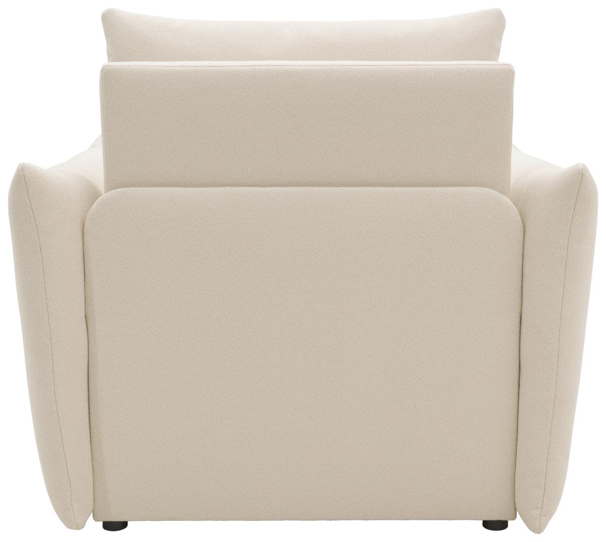 Sessel Looks Creme B: 120 cm - Creme/Schwarz, Design, Textil (120/100/97cm) - LOOKS by W.Joop