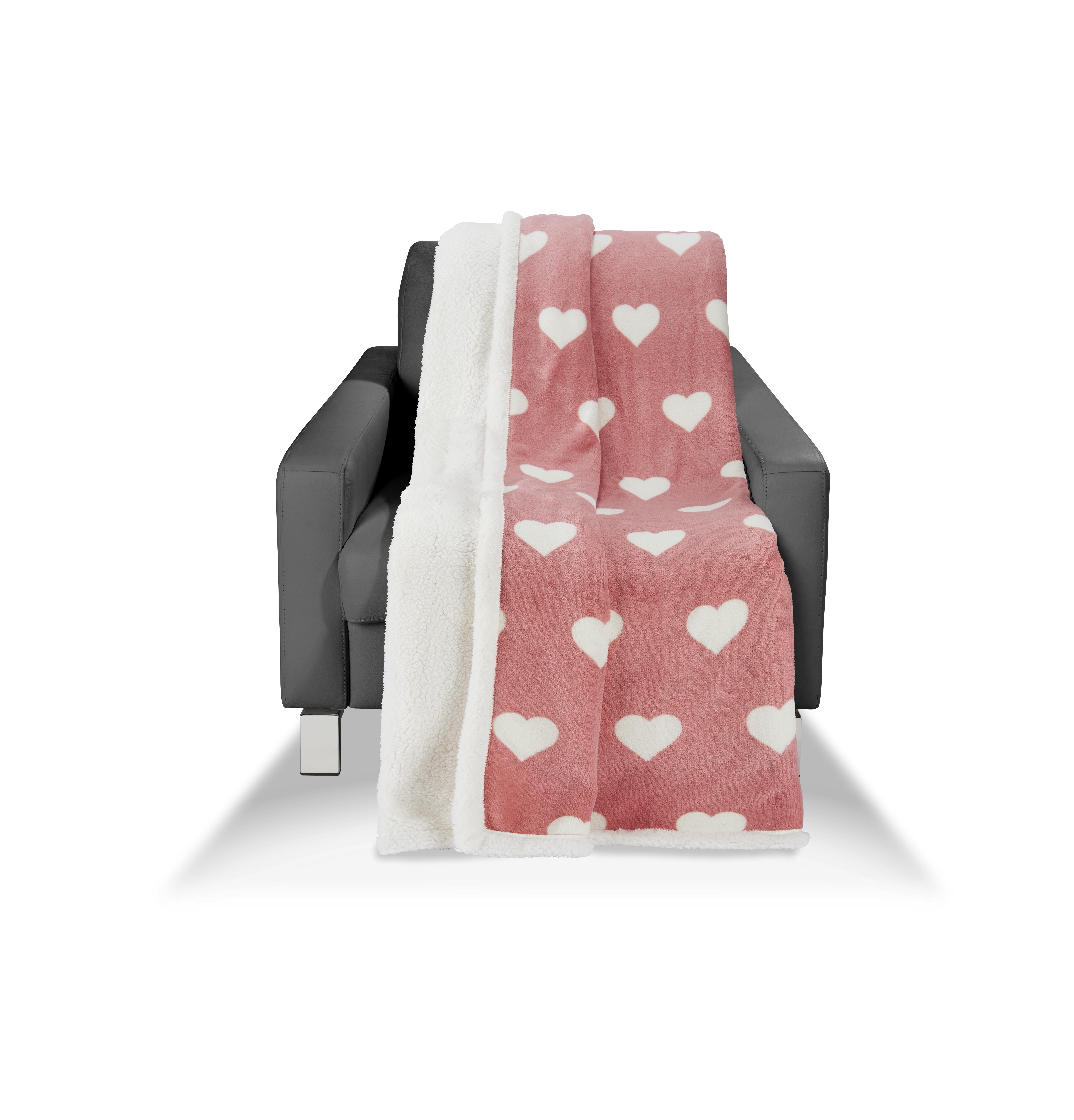 Puha Takaró Thea - Világoskék/Rózsaszín, modern, Textil (130/170cm) - Luca Bessoni