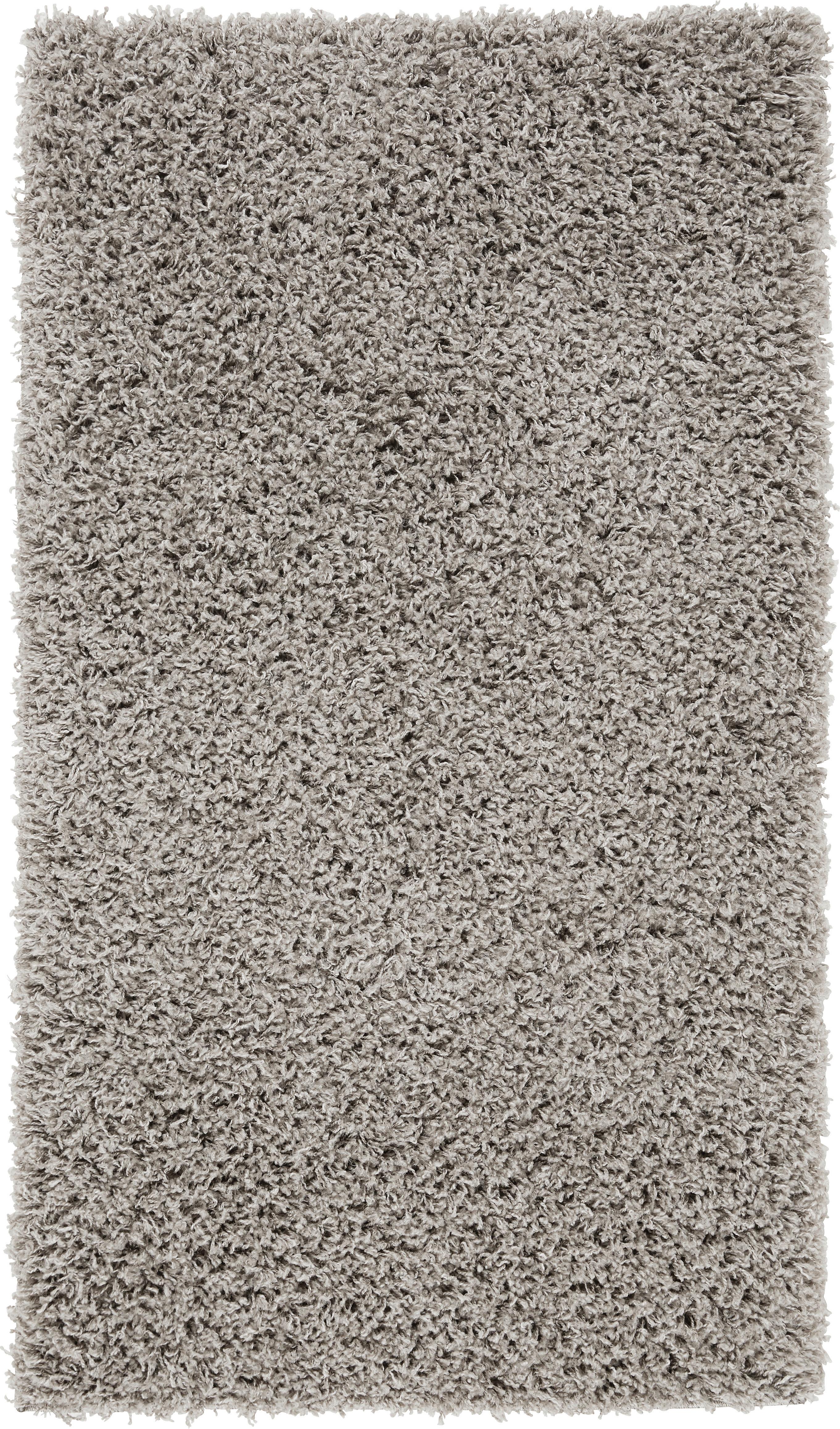 Koberec S Vysokým Vlasom Bono 2-Cenový Trhák, 100/150cm - svetlosivá, Konvenčný, textil (100/150cm) - Based