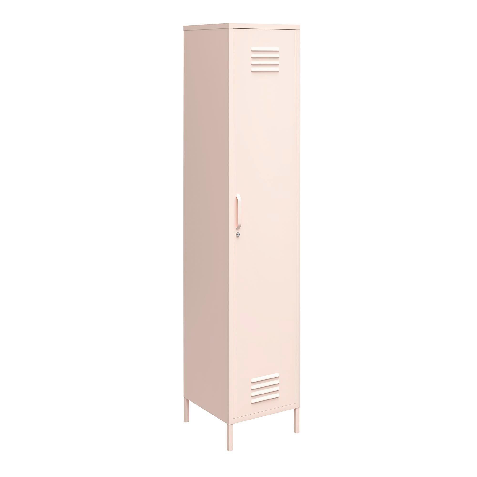 Garderobenschrank Mission District Rosa B: 38 cm - Rosa, Design, Metall (38/185/40cm) - MID.YOU