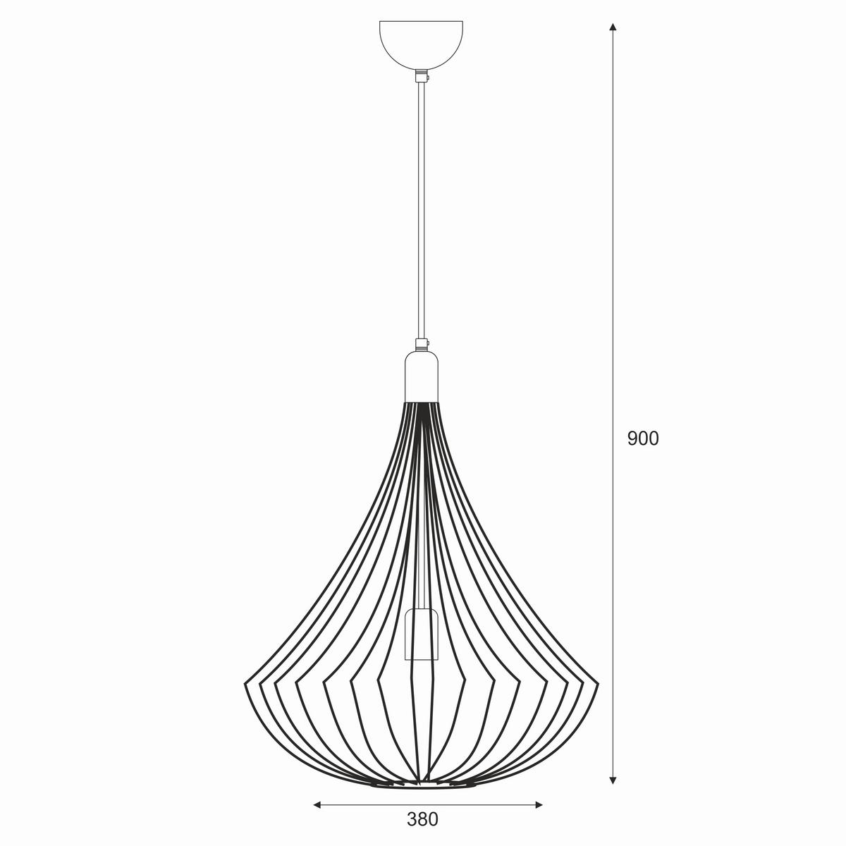 Hängeleuchte 29634 Balerina - Weiß Hochglanz, Design, Metall (90/38/90cm)