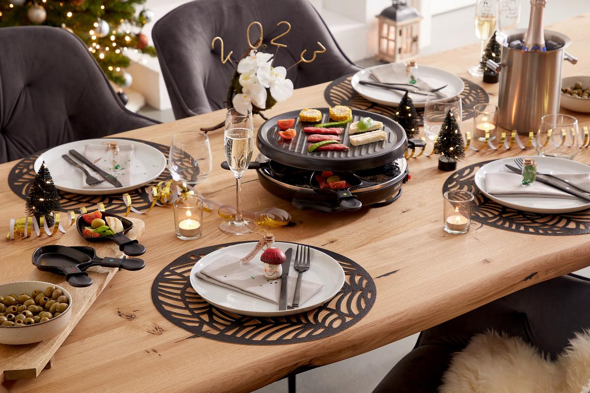 Raclette Pk-r 066 Mit 6 Grillpfännchen - Schwarz, KONVENTIONELL, Kunststoff/Metall (36.5/13/32.5cm) - Silva Homeline