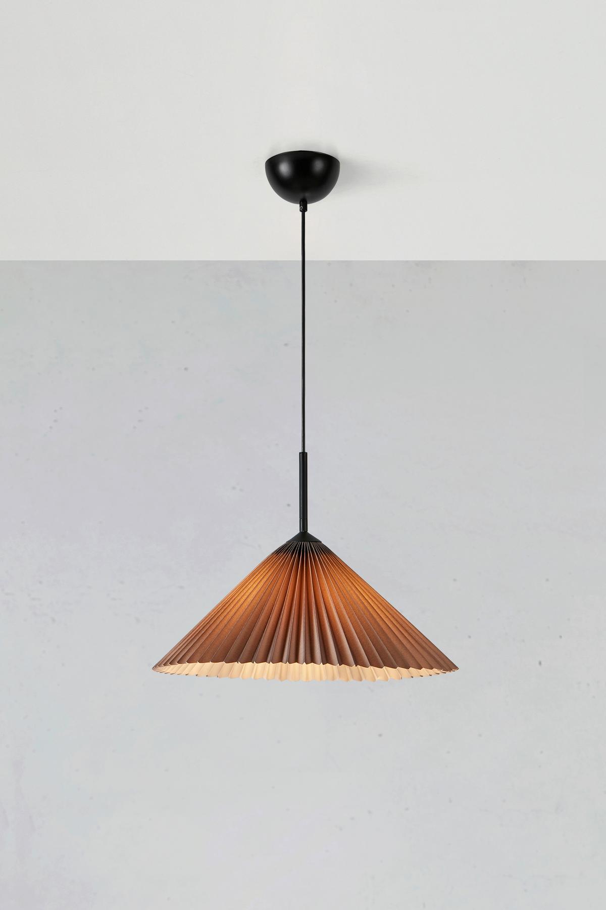 Hängeleuchte Plisado - Grau, Basics, Kunststoff/Metall (50/30cm) - Markslöjd