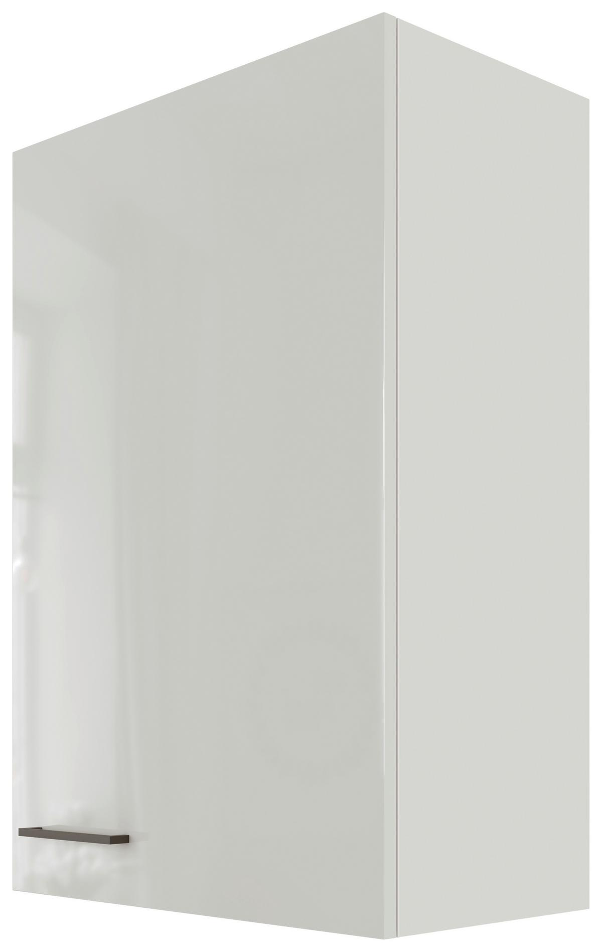 Kuchyňská horní skříňka LEVI - šedá/černá, Moderní, kov/kompozitní dřevo (60/89/32cm) - FlexWell