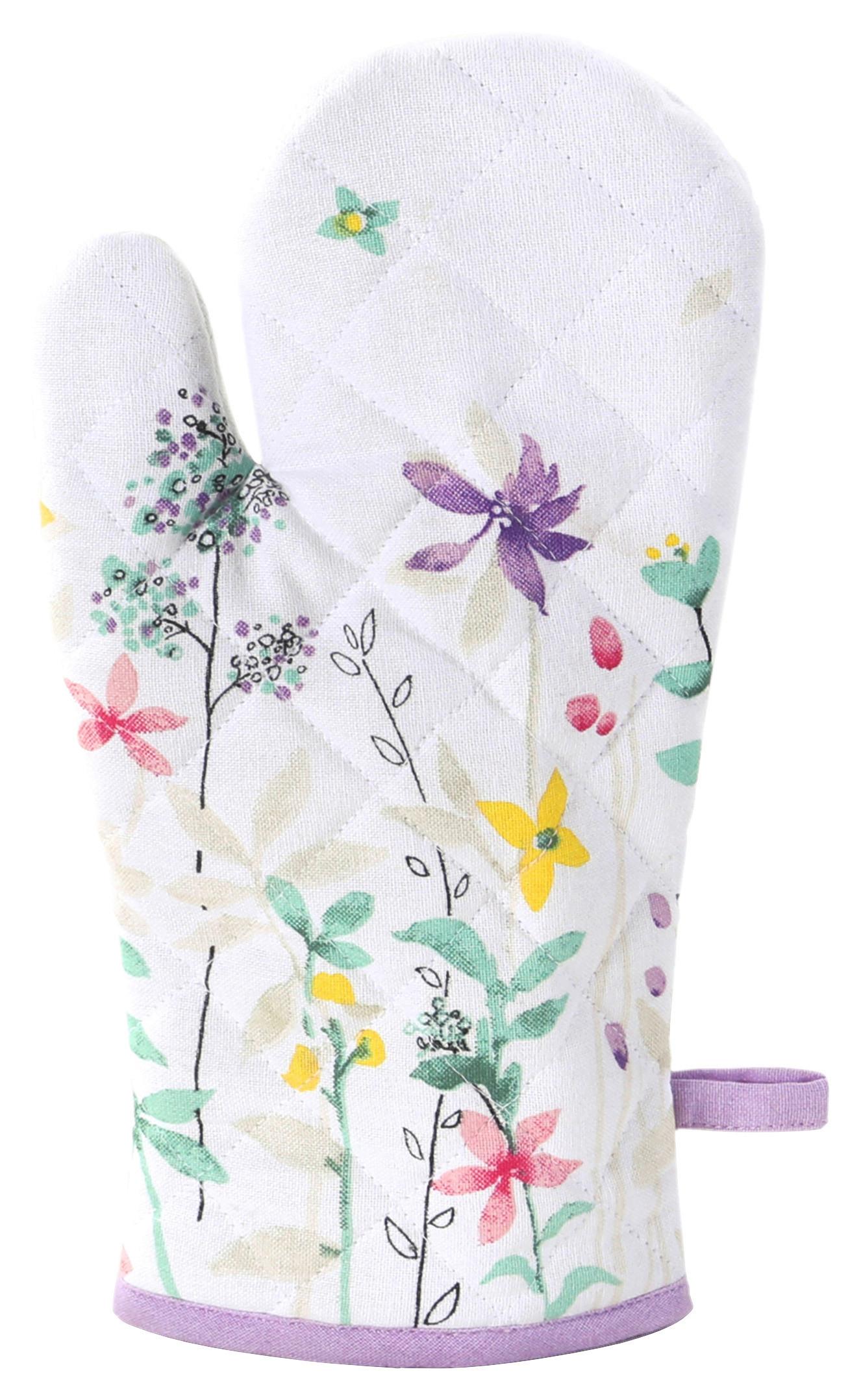 Ofenhandschuh Viola - Pink/Champagner, MODERN, Textil (31/16cm) - Luca Bessoni