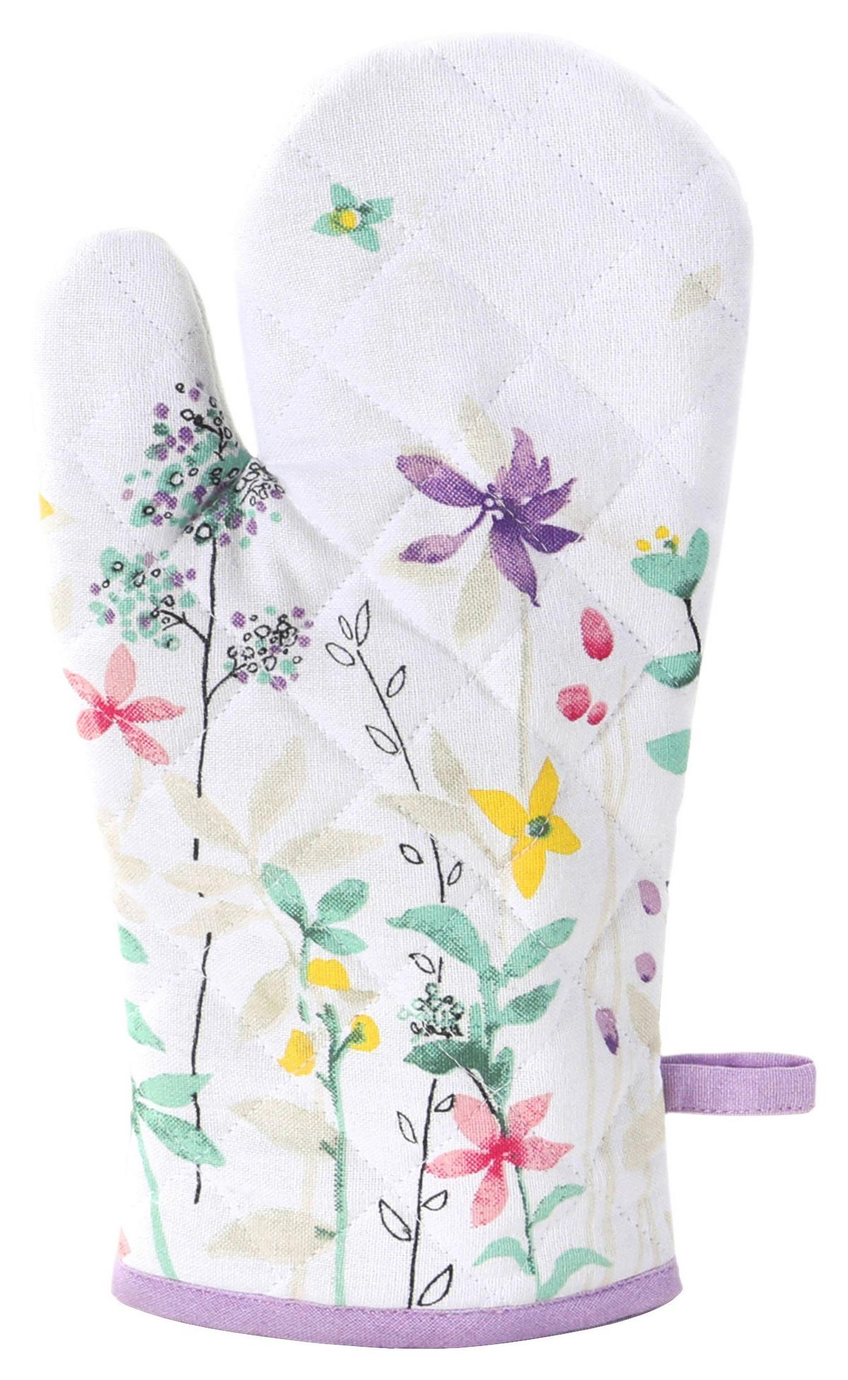 Ofenhandschuh Viola - Pink/Champagner, MODERN, Textil (31/16cm) - Luca Bessoni