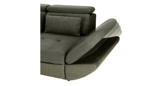 Ecksofa mit Schlaffunktion Park Hell-/Dunkelgrün - Dunkelgrün/Schwarz, MODERN, Textil (233/311cm) - Luca Bessoni