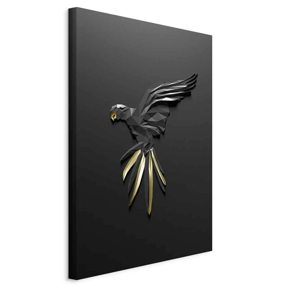 Leinwandbild Schwarz Goldfarben B: 40 Cm