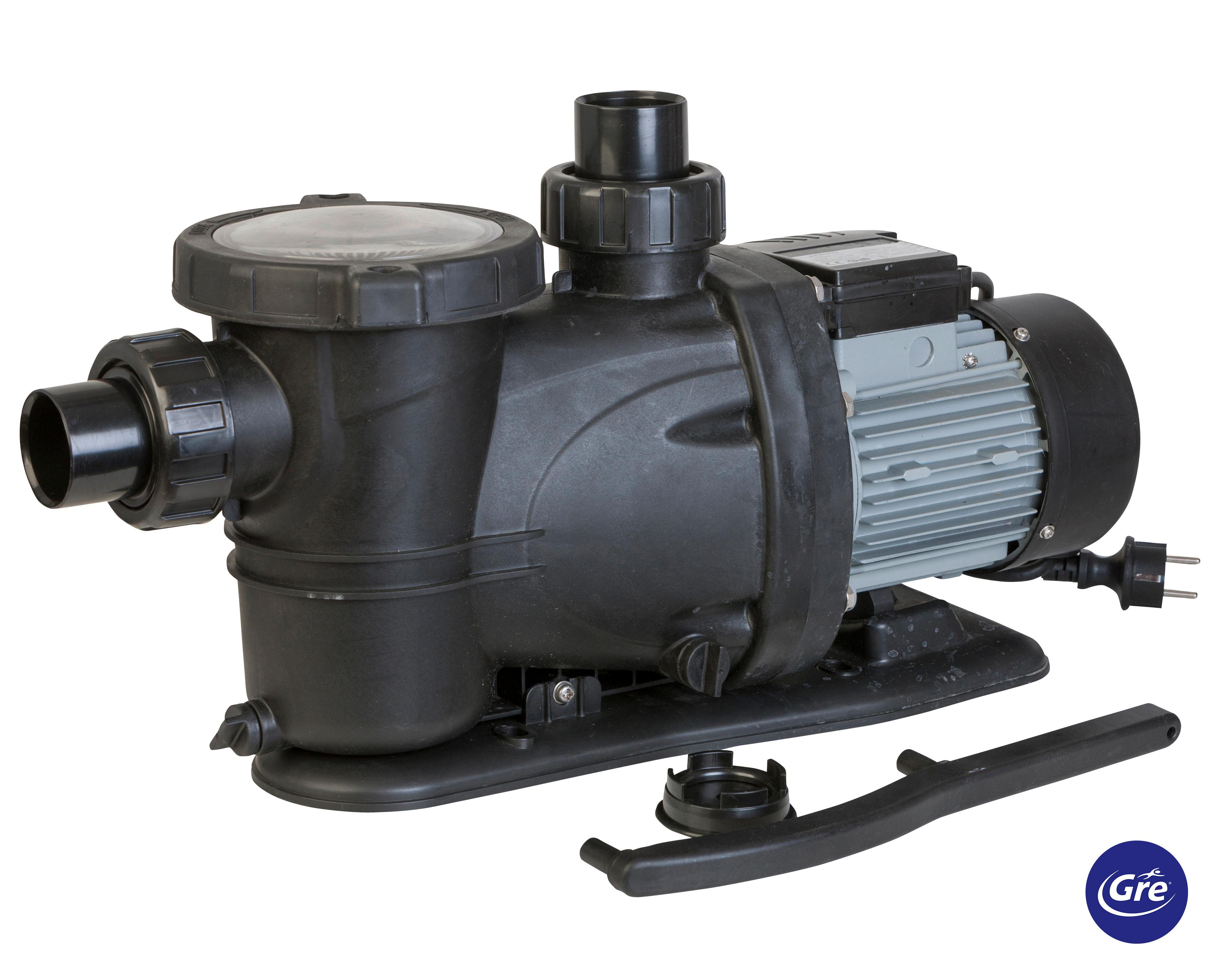 Filterpumpe Pumpe - Schwarz, KONVENTIONELL, Metall (55,3/22/27,8cm) - Gre