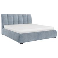 Polsterbett Mit Bettkasten 160x200 Cm Bilbao - Blau, MODERN, Holz/Holzwerkstoff (160/200cm) - MID.YOU