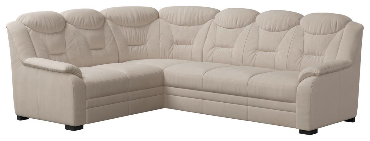 Ecksofa Marcus Beige S: 211x263 cm - Beige/Schwarz, Basics, Textil (211/263cm) - MID.YOU