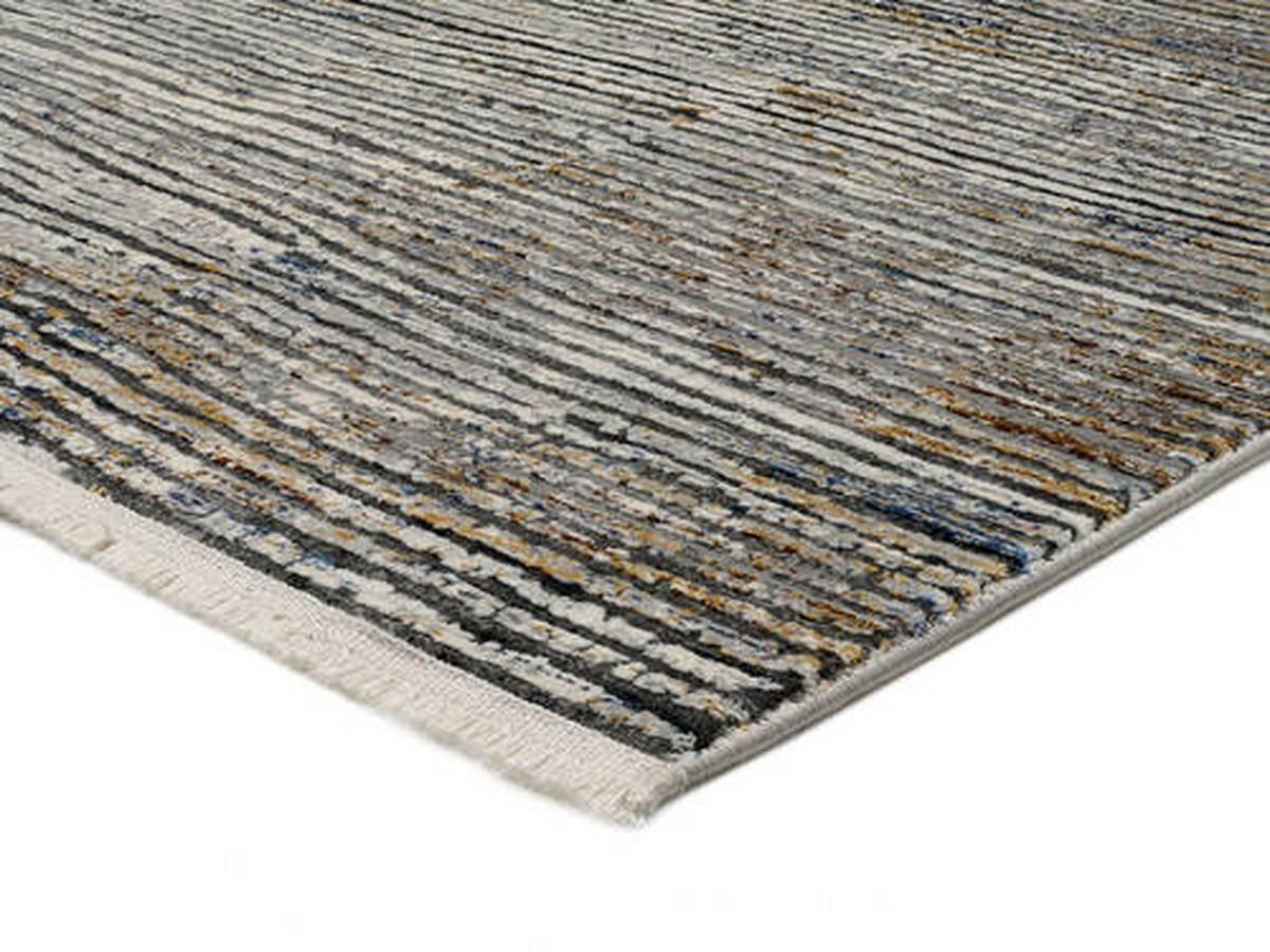 Webteppich Schwarz/beige Colorado Stripe 67x130 Cm - Beige/Schwarz, Design, Textil (67/130cm) - Musterring