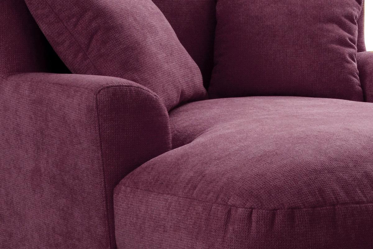 XXXL-Sessel Asado dunkelrot teilmassiv, B: 109 cm - Dunkelbraun/Dunkelrot, MODERN, Holzwerkstoff/Textil (109/104/145cm) - Sit & More