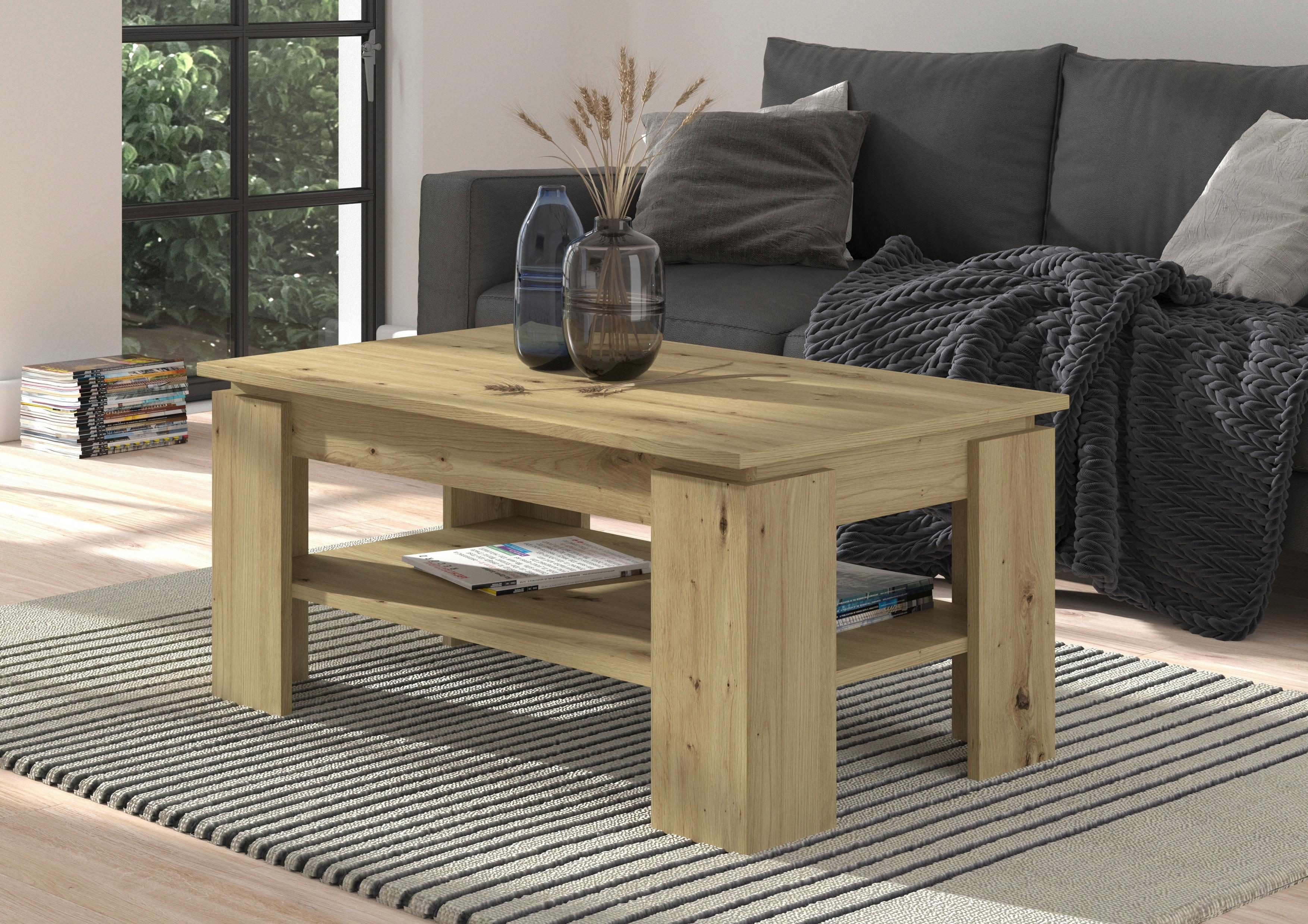 Couchtisch Titan Eiche Artisan L: 100 cm - Design, Holzwerkstoff (100/60/45cm) - MID.YOU