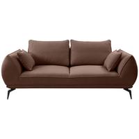 2-Sitzer-Sofa Cavo, Braun B: 208 cm - Schwarz/Braun, MODERN, Textil (208/86/118cm) - MID.YOU