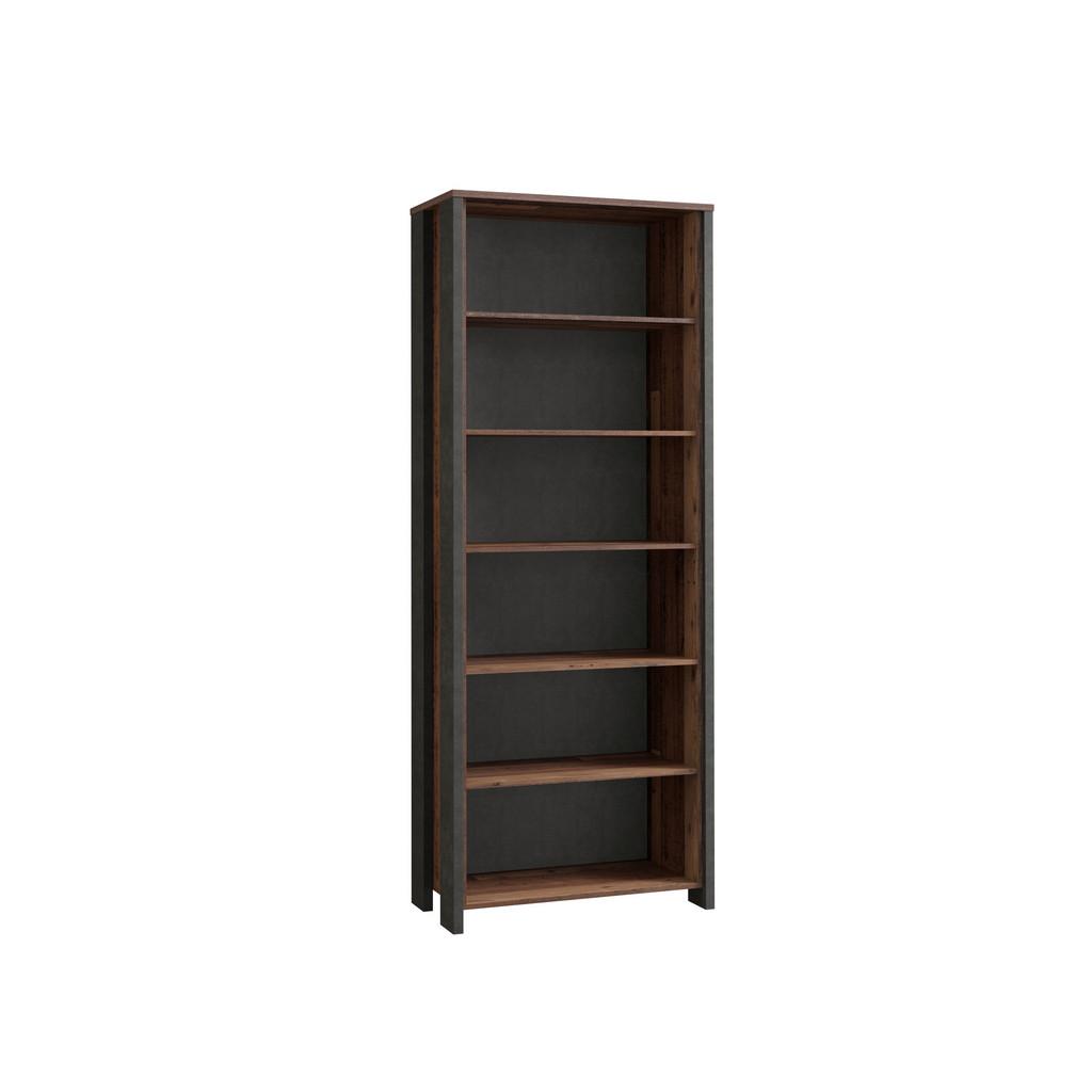 Regal Cliff B 86 cm Braun/Dunkelgrau