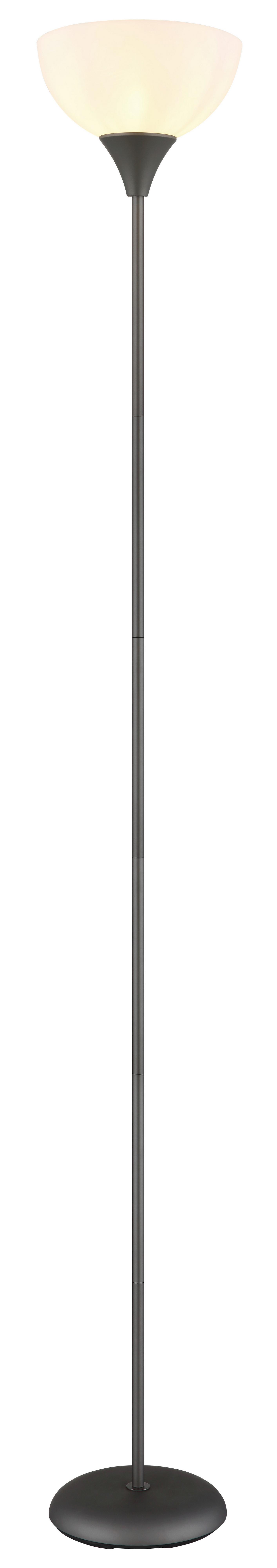 Stehleuchte 59946 Wilbur - Titanfarben/Schwarz, Basics, Kunststoff/Metall (25/178,5cm) - Globo
