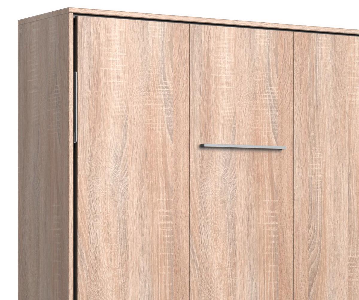 Schrankbett Juist - Eichefarben, KONVENTIONELL, Holz/Holzwerkstoff (120/200cm) - MID.YOU