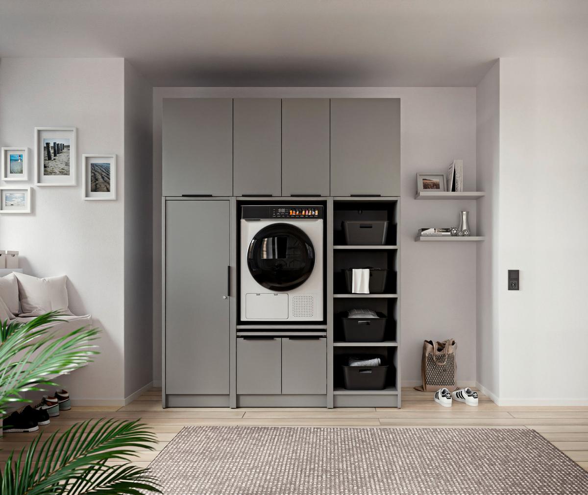 NÁSTAVEC NA SKŘÍŇ TIDY HERO - šedá/černá, Basics, kov/kompozitní dřevo (70/70/68cm) - P & B