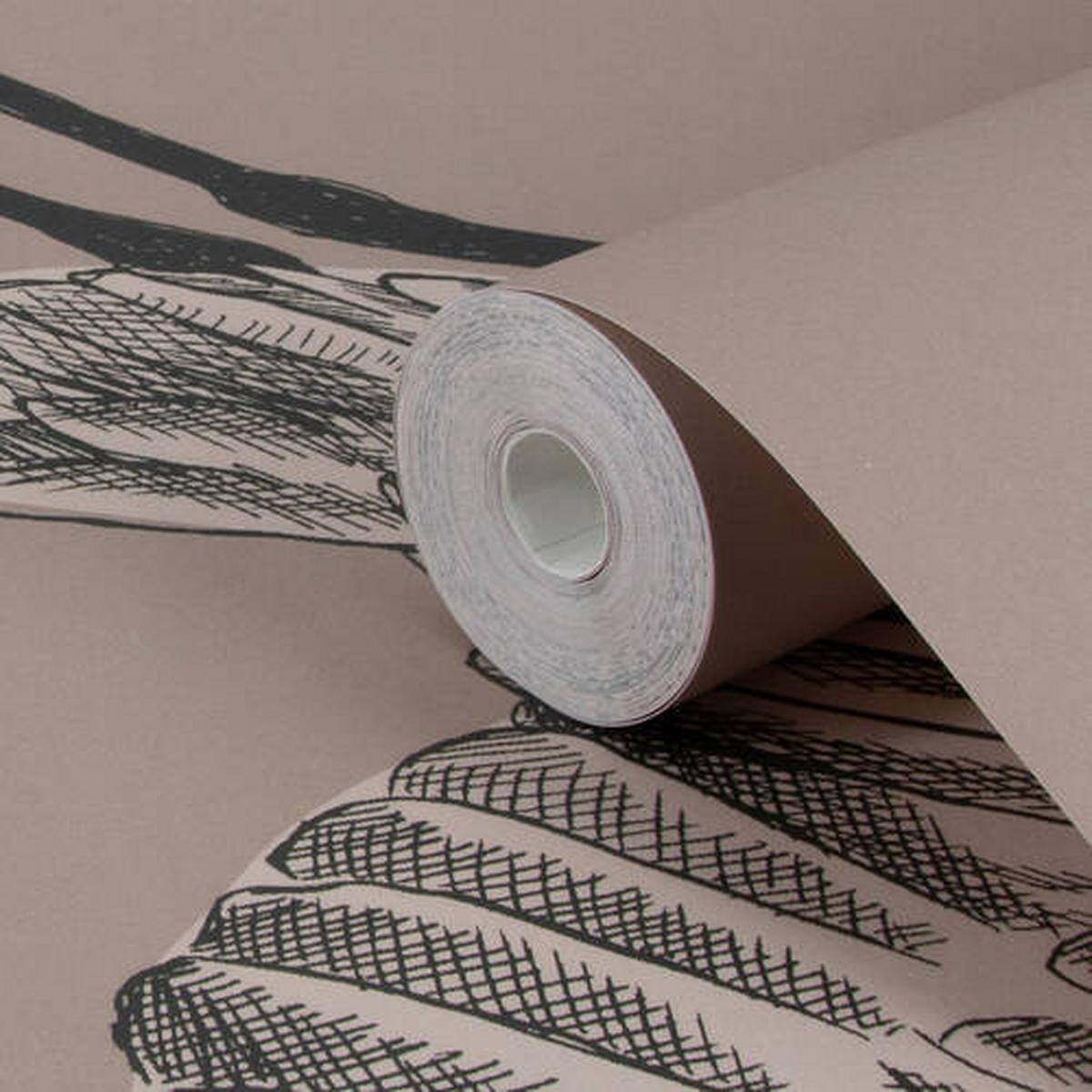 Fototapete Graphic Nature - Schwarz/Weiß, Trend, Papier/Kunststoff (300/280cm)