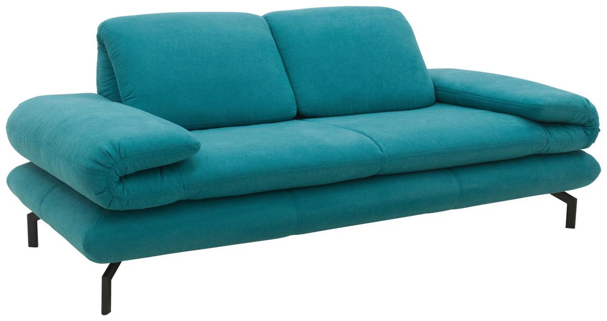 Sitzer-sofa Looks Xiii Türkis - Türkis/Schwarz, Design, Textil (204/83/98cm) - LOOKS by W.Joop