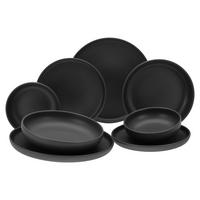 Kombiservice Uno Black 8--Teilig., Schwarz - Schwarz, Basics, Keramik - Creatable