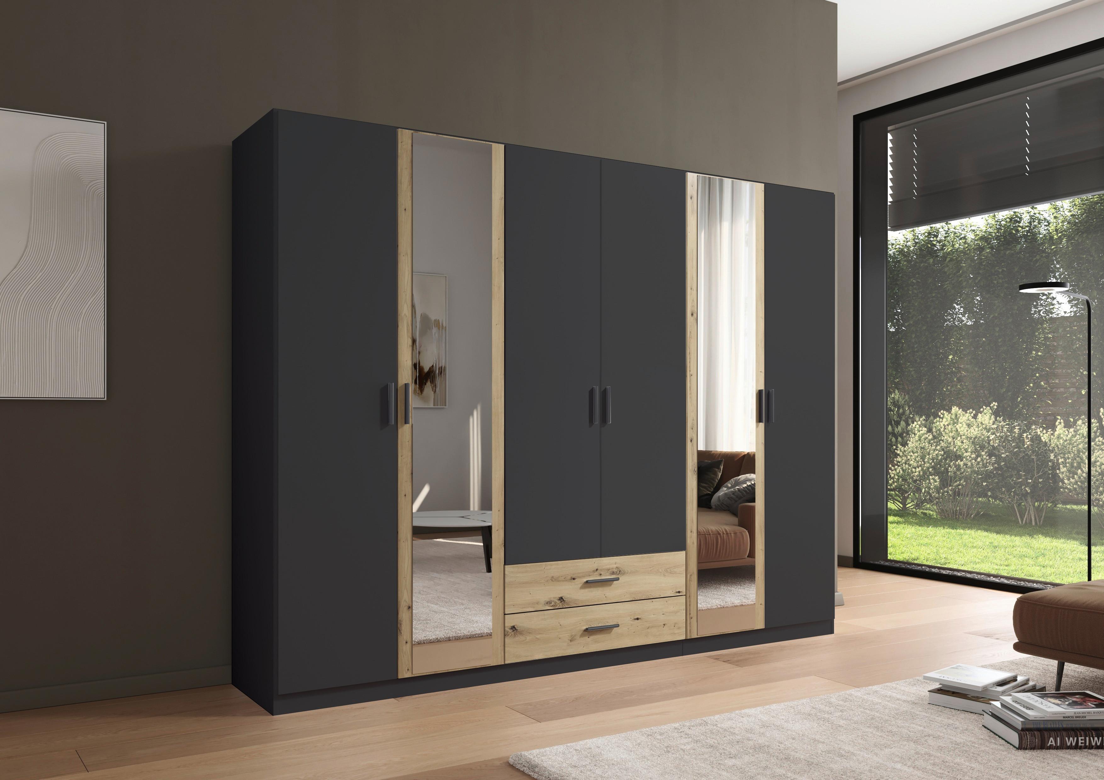 Kleiderschrank Despina - Eiche Artisan/Grau, KONVENTIONELL, Holzwerkstoff (271/210/54cm)