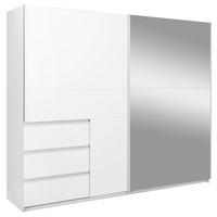 SCHIEBETÜRENSCHRANK Wilma Weiß B: 250cm - Weiß, MODERN, Holzwerkstoff (250/210/61,5cm) - P & B