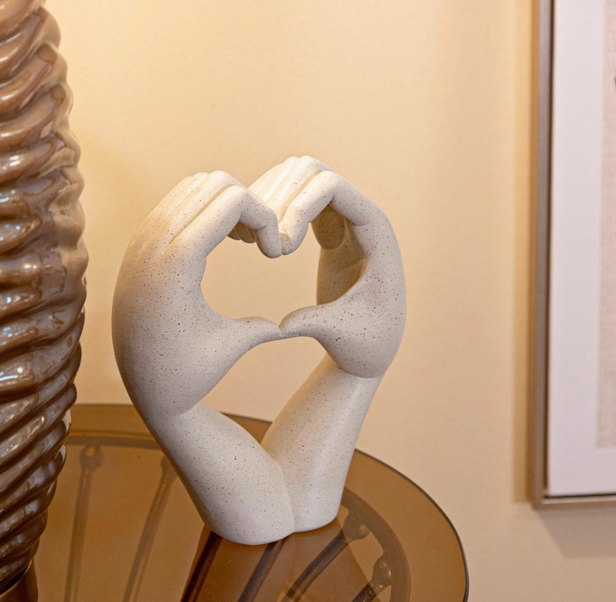 Skulptur Kunststoff, Cream - Basics, Kunststoff (16.5/20/7cm)