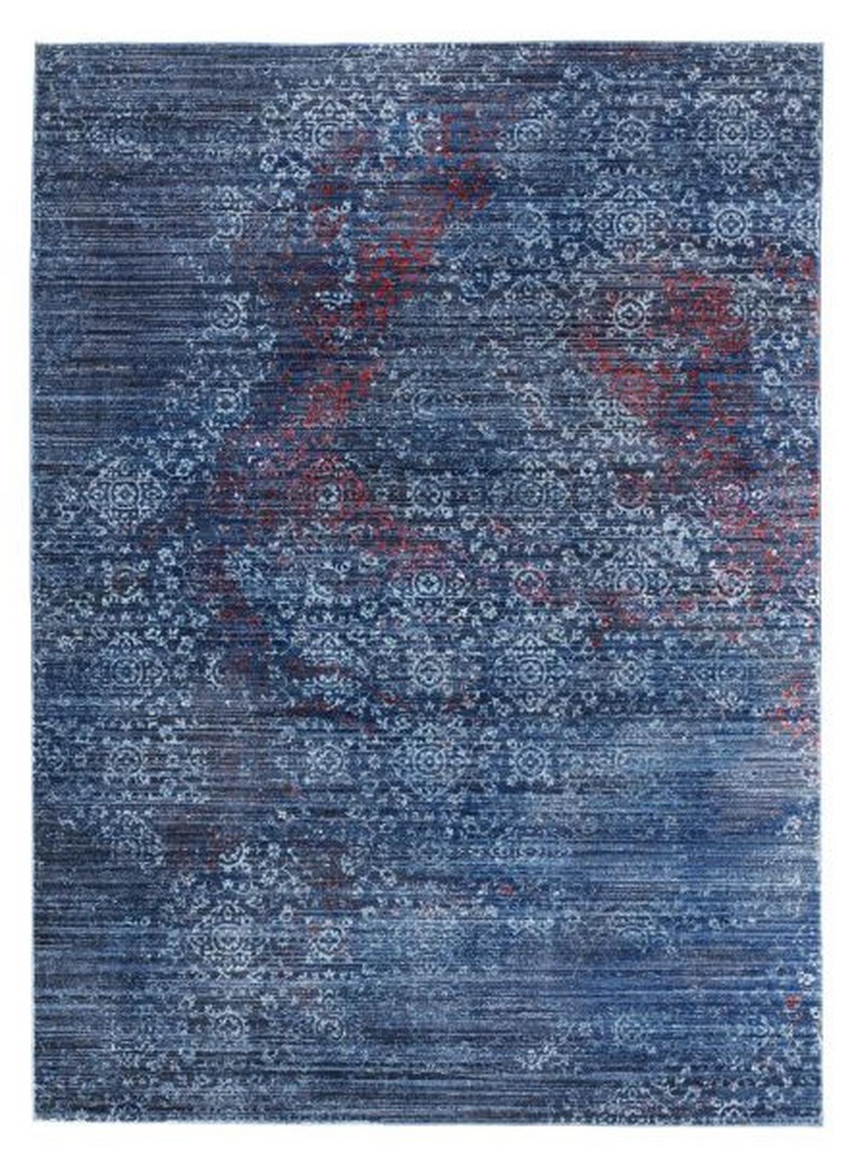Webteppich Rainbow Leja Blau 90x160 cm - Blau, Basics, Textil (90/160cm) - Novel