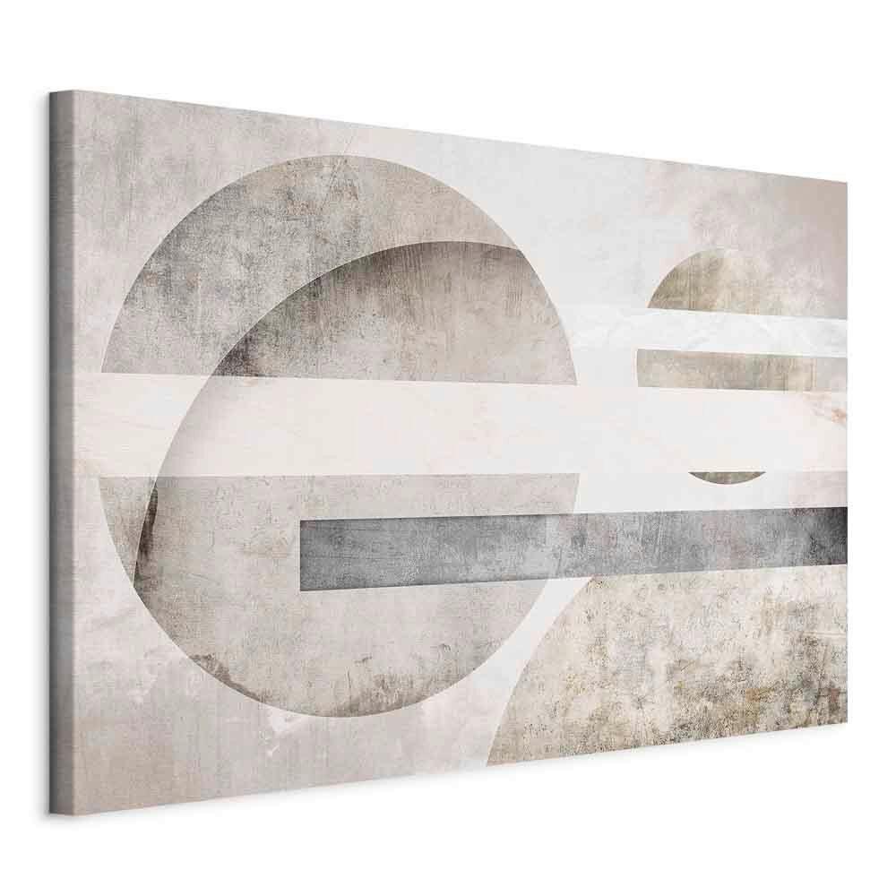 Leinwandbild Planets Perlmutt Grauweiß B: 120 cm - Perlmutt/Grauweiß, Basics, Holz/Textil (120/80/1.2cm) - artgeist