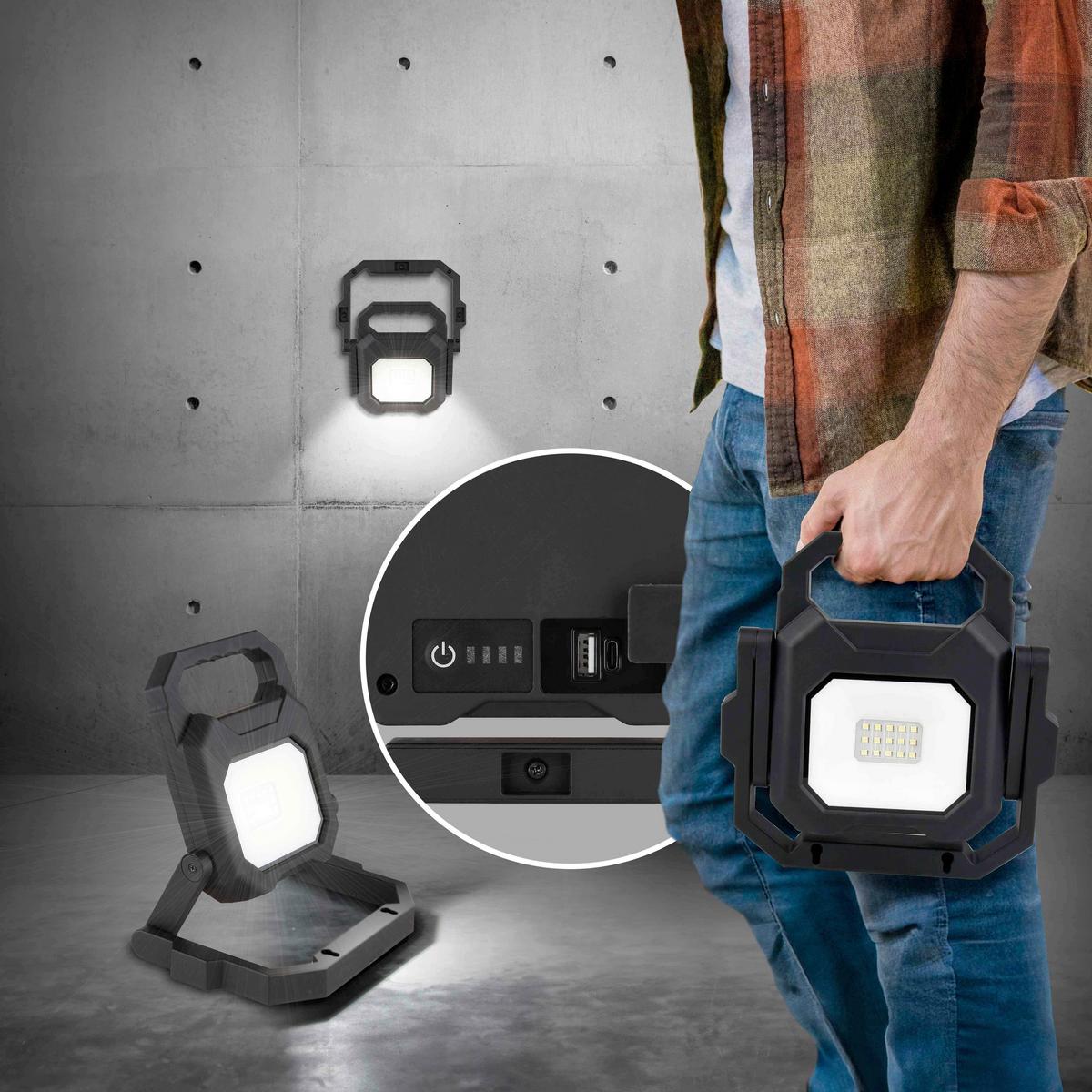 LED-Außenleuchte, IP54 34309 BRIAN - Klar/Schwarz, Basics, Glas/Kunststoff (18,3/18,2/3cm) - Globo