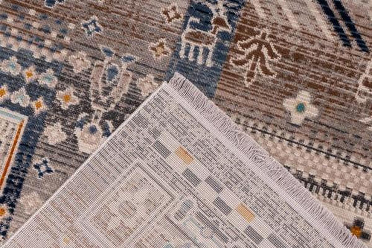 Webteppich Blau/Braun Anouk 120x170 cm - Blau/Braun, Design, Textil (120/170cm) - Kayoom