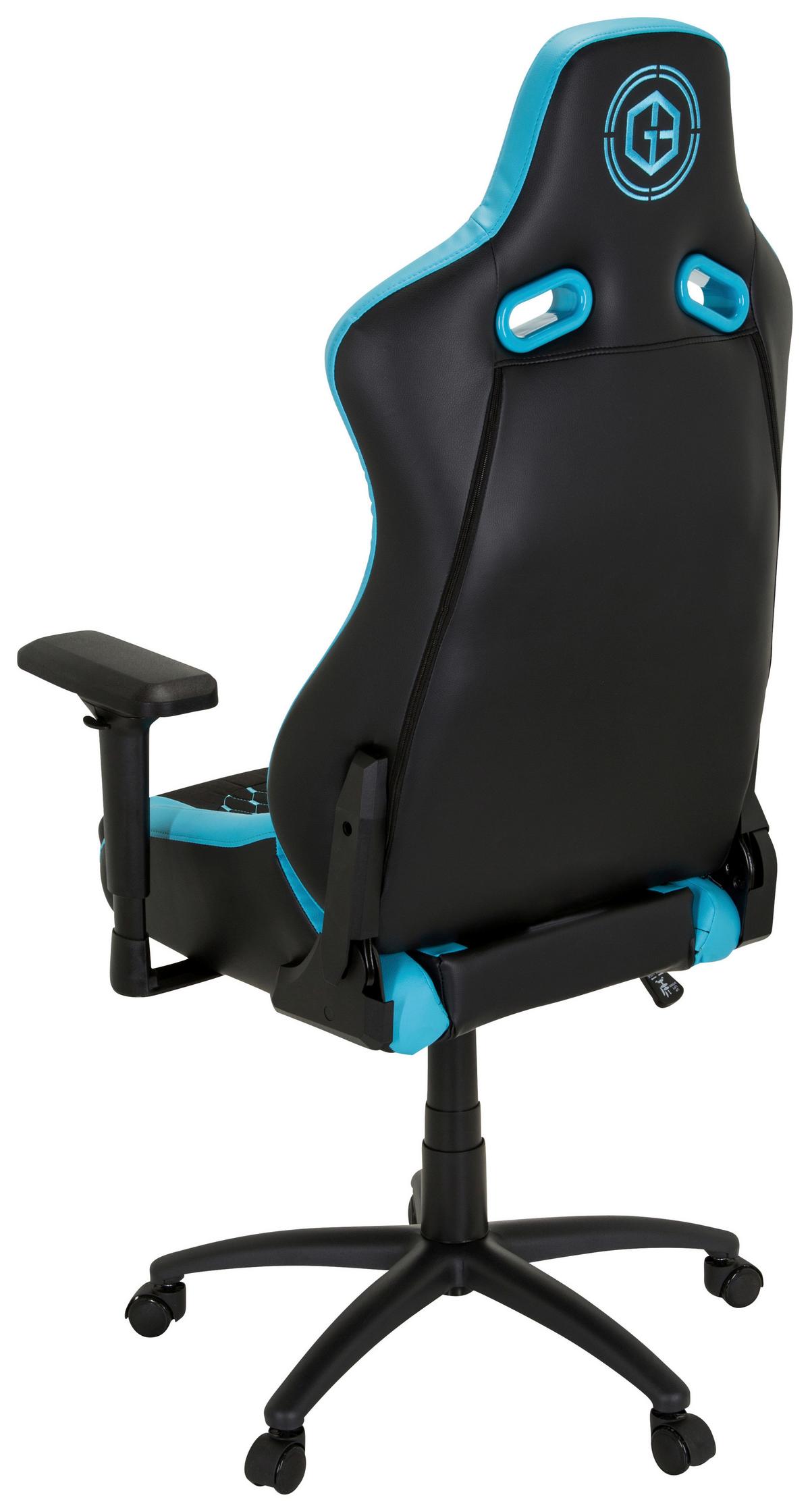 Gamingstuhl Gamebreaker Sx 04 Schwarz/Türkis - Türkis/Schwarz, MODERN, Kunststoff/Textil (74/137/66cm) - MID.YOU