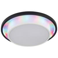 LED-Deckenleuchte Ava Ava - Schwarz/Weiß, MODERN, Kunststoff/Metall (38,2cm) - Luca Bessoni