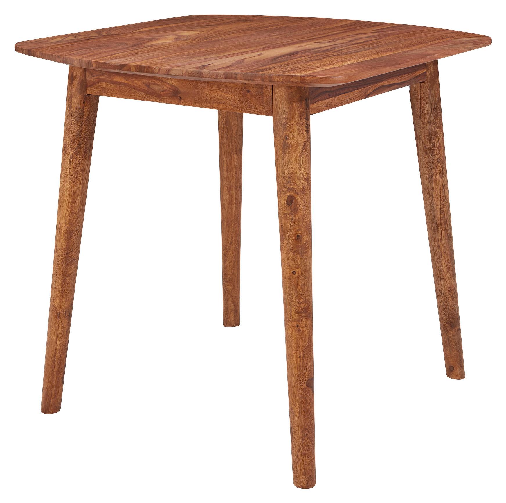 Jedálenský stôl masív š:80cm - farba indického palisandra, Modern, drevo (80/80/78cm) - MID.YOU