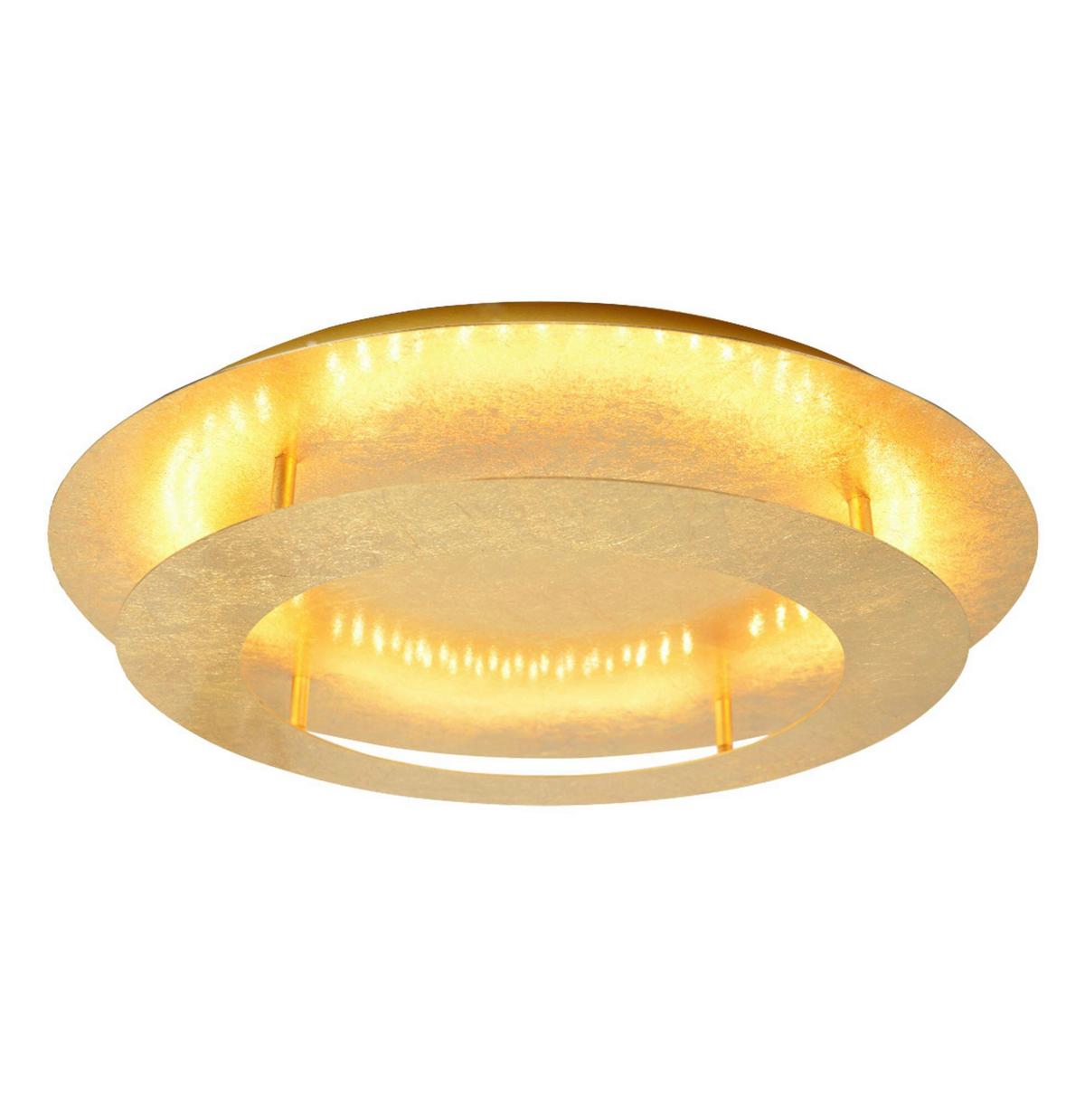 LED-Deckenleuchte 98-66213 Merle - Goldfarben, Design, Metall (40/40/8cm)
