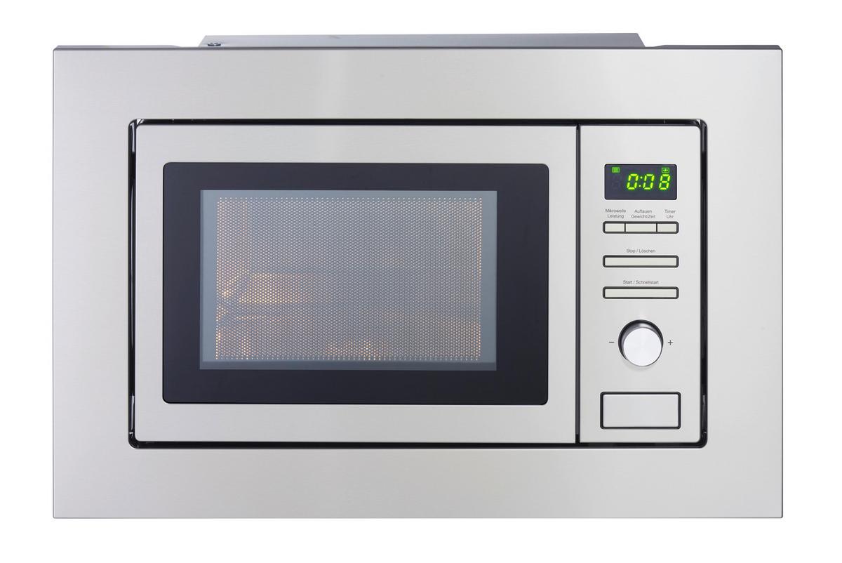 Einbaumikrowelle MW820-Ebm - Edelstahlfarben, Trend, Glas/Metall (59,5/38,2/34,4cm) - PKM
