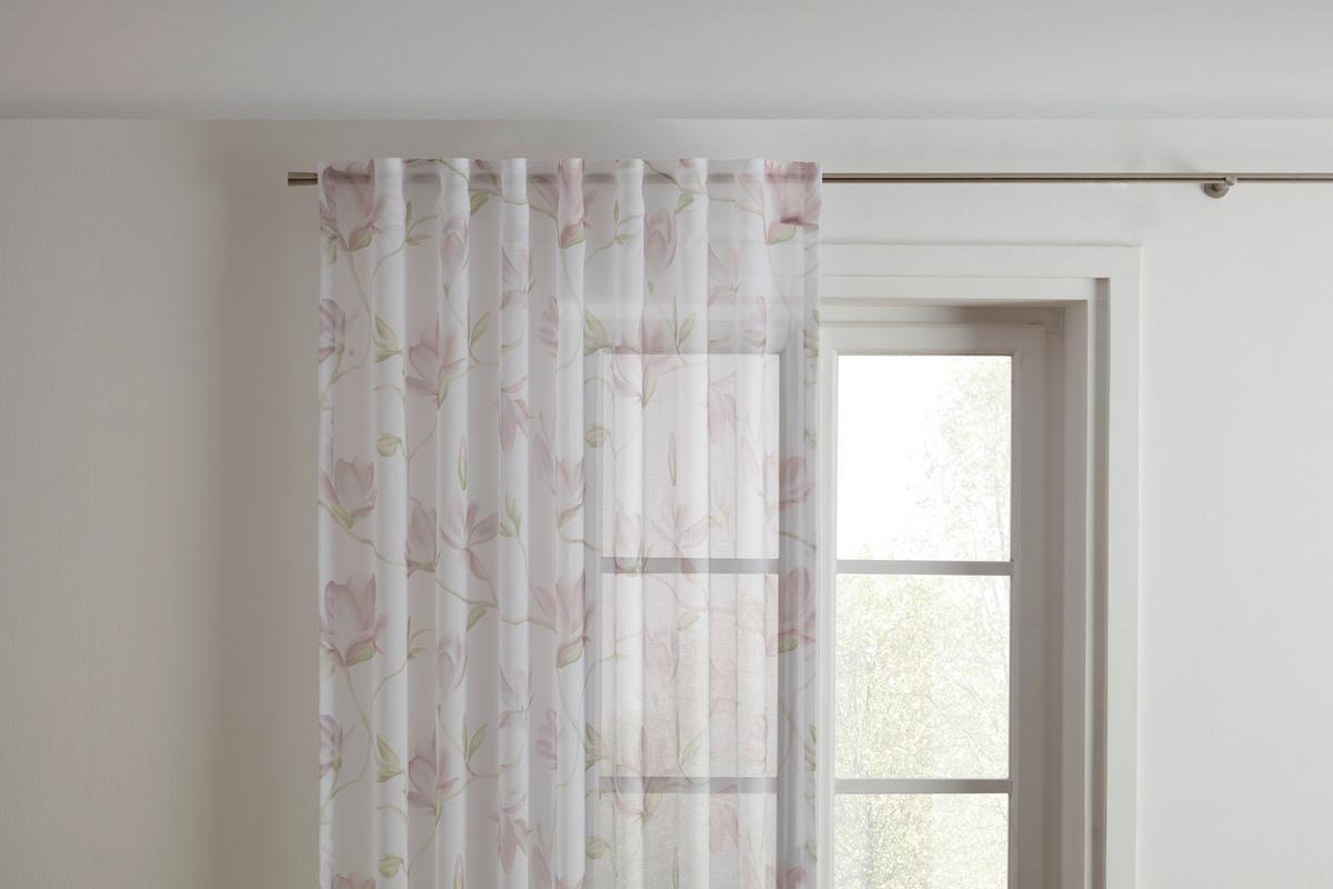 HOTOVÝ ZÁVĚS Magda, 140/245 cm - pink, Basics, textil (140/245cm) - Modern Living