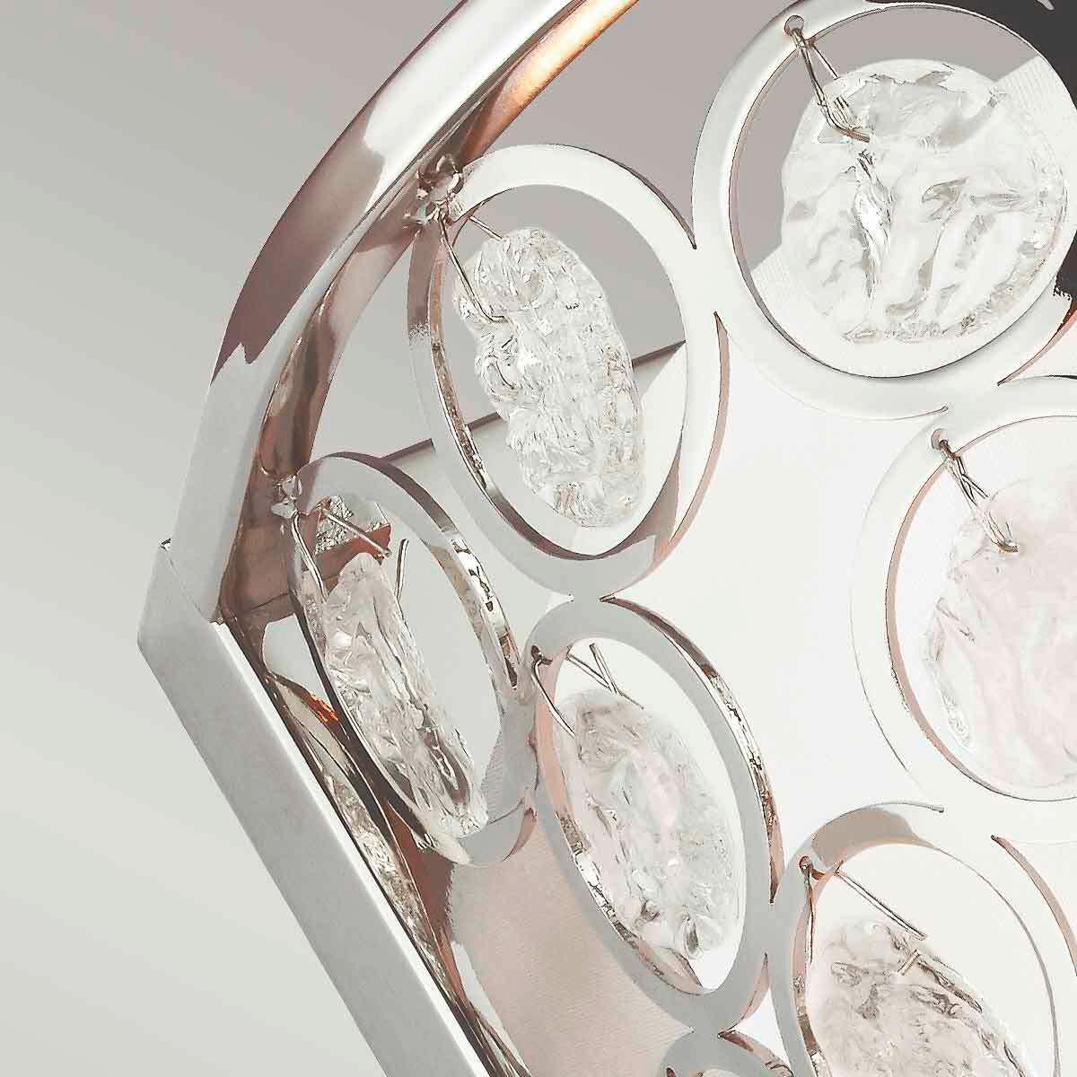 Wandleuchte Fe-Lexi1 - Nickelfarben, KONVENTIONELL, Metall (19.1/33/15.2cm) - Elstead Lighting