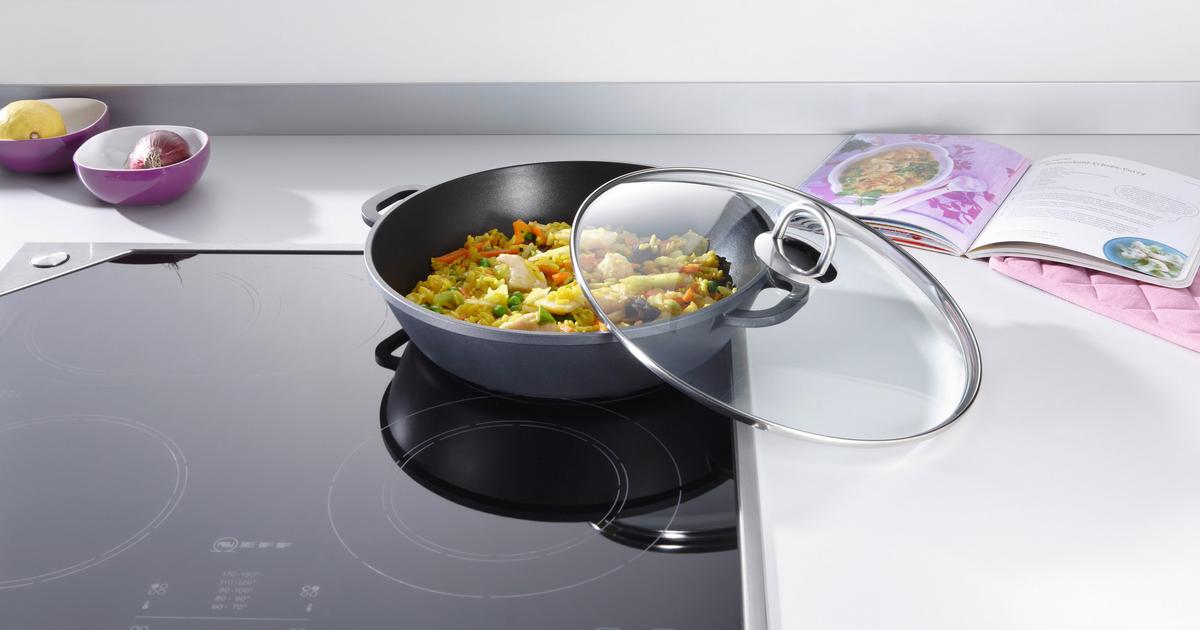 sada hrnců Mia, 6-dilná - černá/průhledné, Konvenční, kov/plast - Mömax